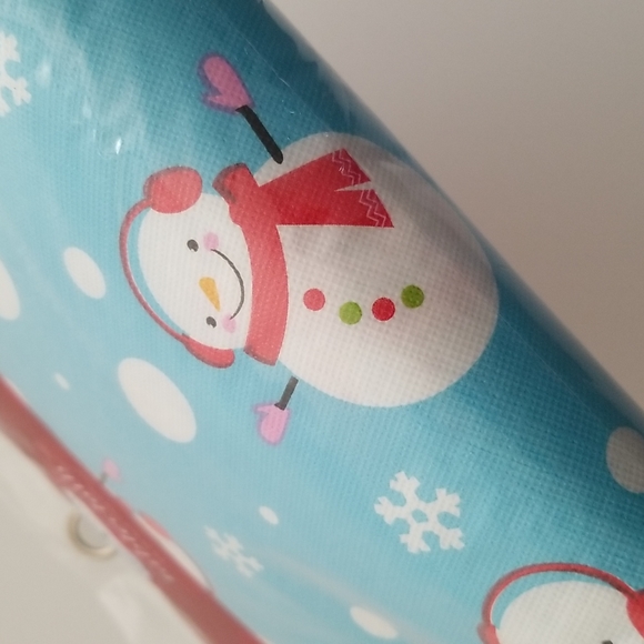 Lot of 2 Christmas snow man Round Table cloth - Picture 5 of 8